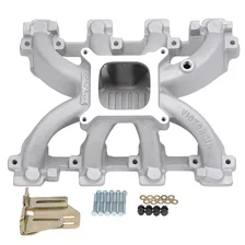 Victor Jr. Small Block Chevy LS1 Carbureted Intake Manifold Only image 1