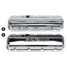 Signature Series Valve Covers, Chrome, Low Profile, Chevrolet 396-502, '65 & Later image 1