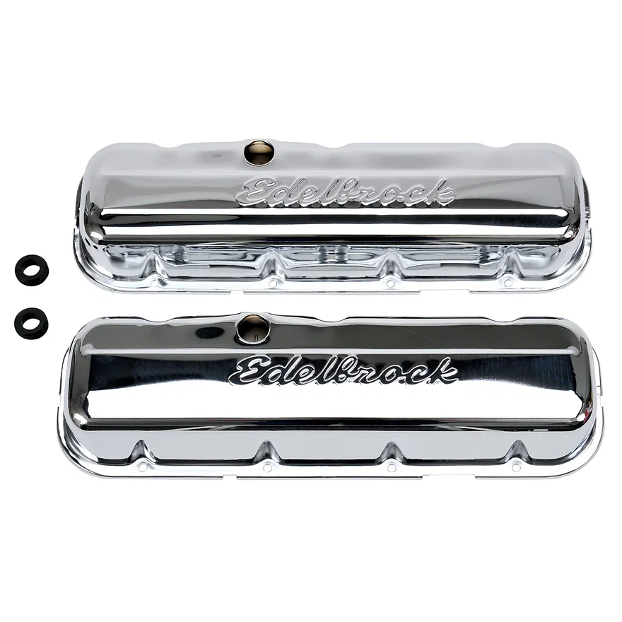 Signature Series Valve Covers, Chrome, Low Profile, Chevrolet 396-502, '65 & Later