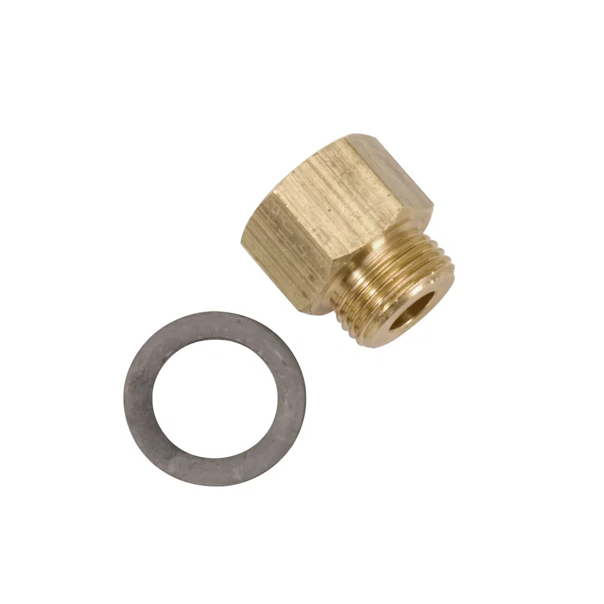 Sqaure-bore carburetor inverted flare fuel inlet fitting