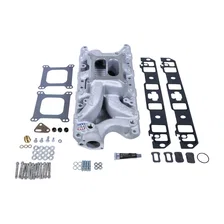 Manifold & Install Kit, SB Ford RPM Air-Gap 7521 w/Gaskets, Bolts, Studs, RTV image 1