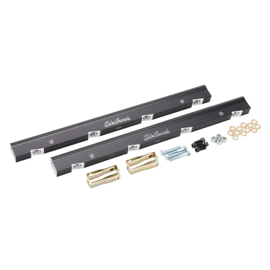 Fuel Rail Kit for LS Victor EFI -6 AN in Black Finish