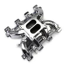 Performer RPM Small Block Chevy LS1 Intake Manifold Only, Chrome Plasma finish image 2