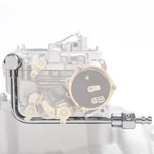 Chrome Steel Fuel Line With 3/8" Barbed End Inlet Without Fuel Filter image 2
