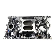 Perf EPS Manifold for Small-Block Chevy Vortec, Chrome Plasma Finish image 1