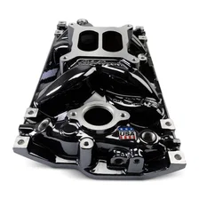 Perf EPS Manifold for Small-Block Chevy Vortec, Black Plasma Finish image 3