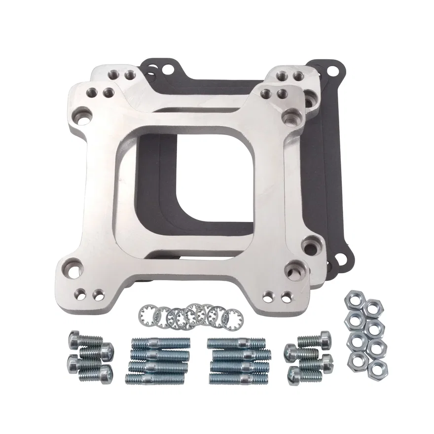 Carb Adapter Mounts 4150 Standard-Flange Holley Carbs Sideways on Tunnel Rams