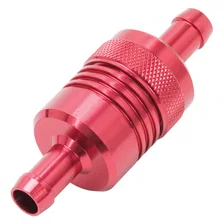 3" Aluminum Street Fuel Filter in Red Finish image 2