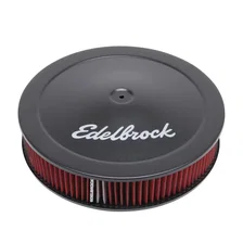 Pro-Flo Black 14" Round Air Cleaner with 3" Cotton Element (Deep Flange) image 1