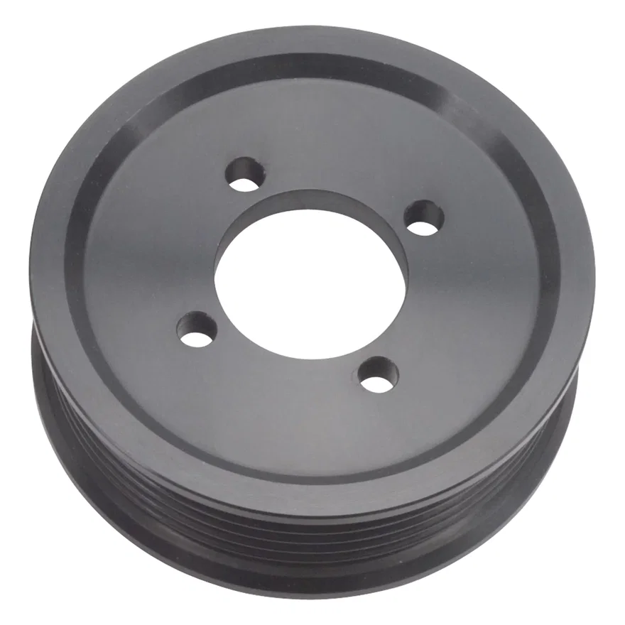 3.50" 6-Rib E-Force S/C Pulley in Black Finish for Stage 3 - Pro Tuner System