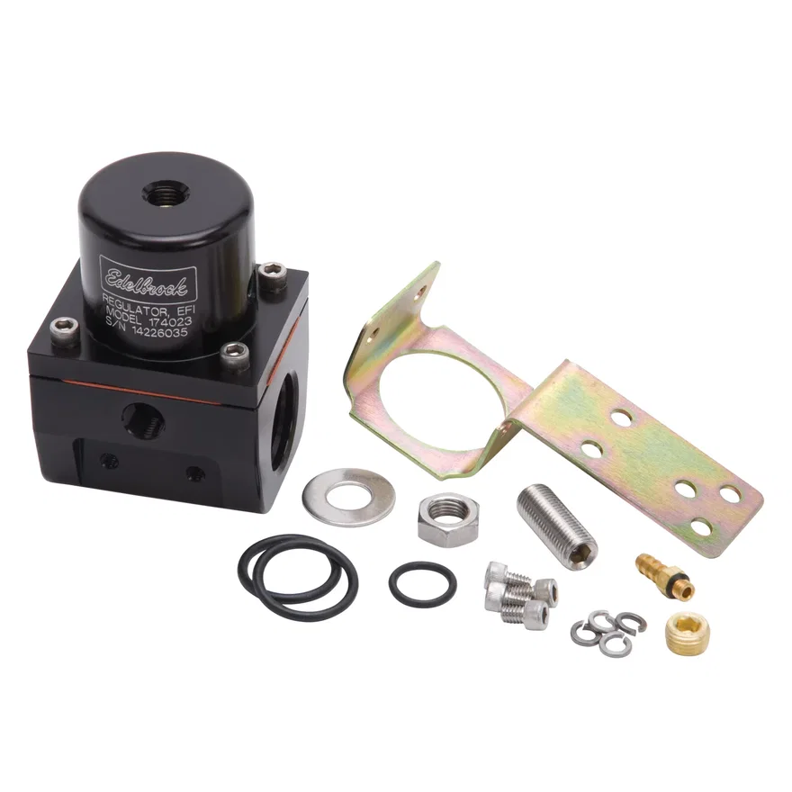 EFI Fuel Pressure Regulator -10 AN (180 GPH) in Black Finish