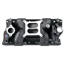 Performer RPM AIR-Gap Small Block Chevy Black Intake Manifold image 1