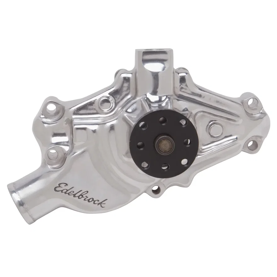 Water Pump for Small-Block 1971-82 Corvettes in Polished Finish (Short) for Chevrolet Corvette