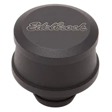 Push-in Round Billet Aluminum Breather - Black image 1