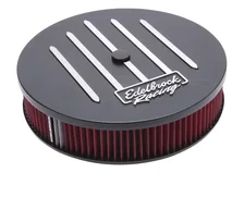 Racing Series Black 14" Round Air Cleaner - 3" Pro-Flo Element (Deep Flange) image 1