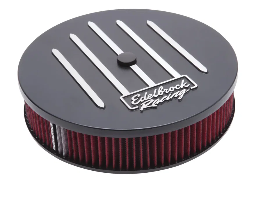 Racing Series Black 14" Round Air Cleaner - 3" Pro-Flo Element (Deep Flange)
