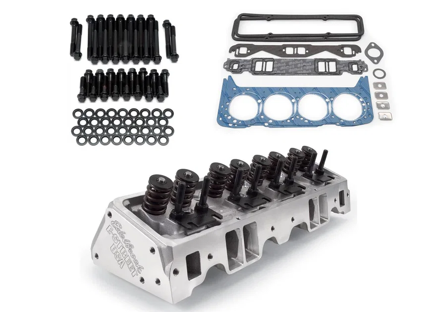 E-Street Cylinder Heads #2240 Small-Block Chevy 262-400, Hydraulic Flat Tappet With Install kit