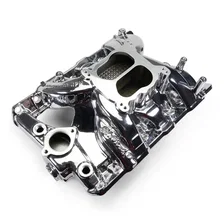 Performer RPM Pontiac 326-455 Intake Manifold, Chrome Plasma Finish image 2