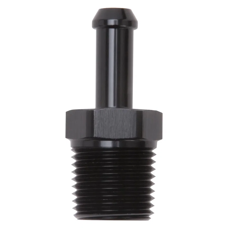 Heater Hose End Fitting - Straight with 1/2" NPT and 3/8" Barb