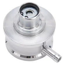 Round Push-in Breather Look PCV Billet Aluminum Polished image 3