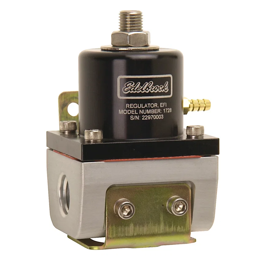 EFI Fuel Pressure Regulator -6 AN (180 GPH) in Black/Clear Finish