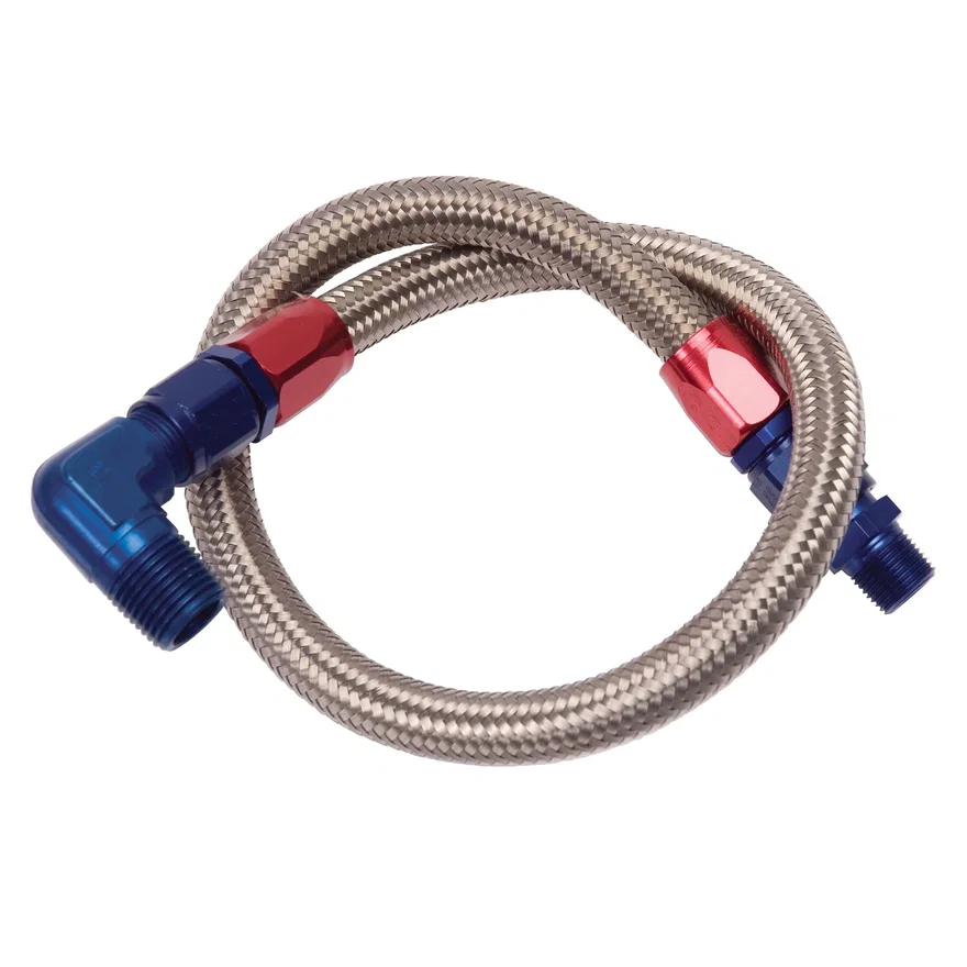 27" Braided Fuel Line Kit