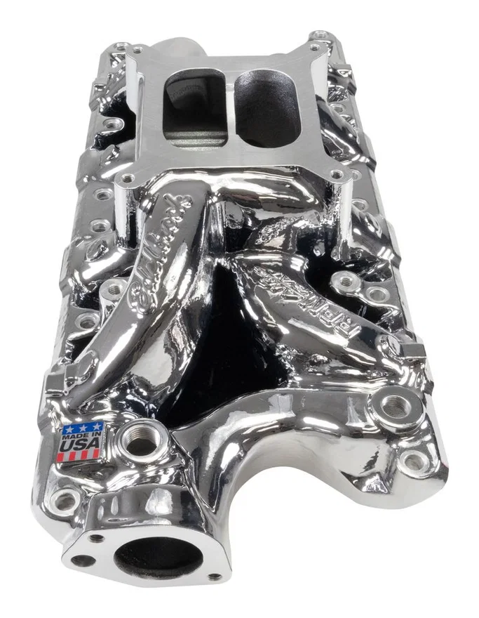 RPM Air-Gap Intake Manifold for Small-Block Ford, Chrome Plasma Finish