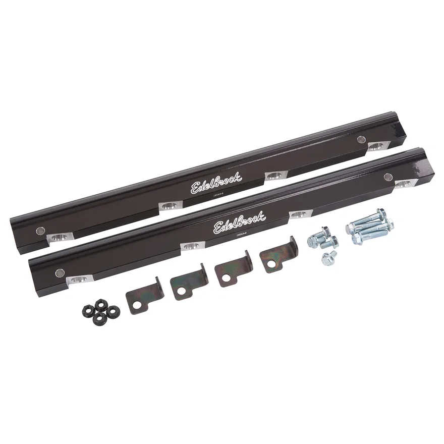 Fuel Injector Rail, Anodized Black, -6 AN