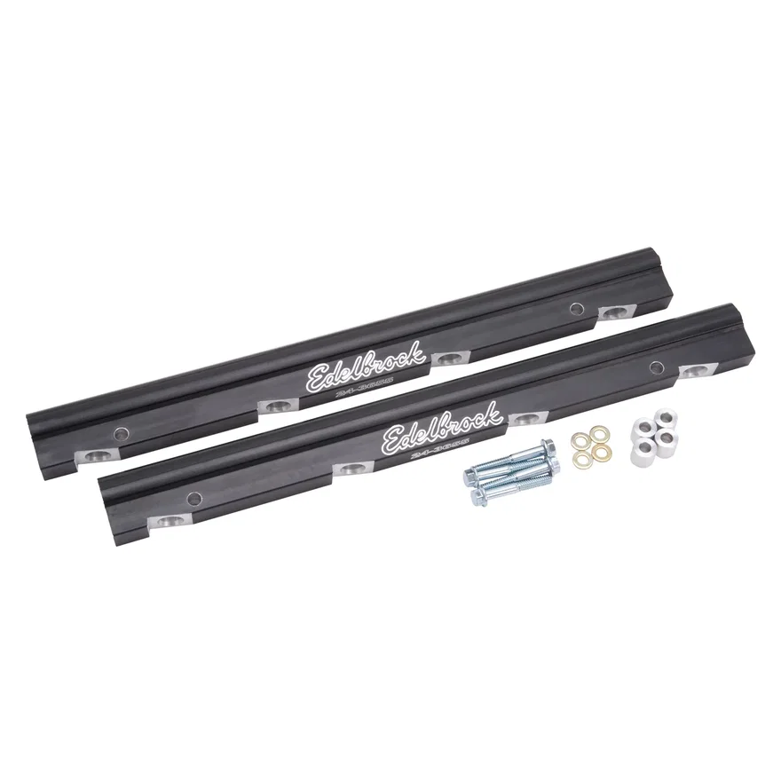 Fuel Rail Kit for LS7 -8 AN in Black Finish