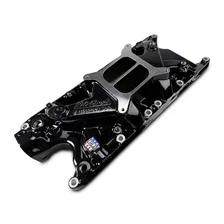Performer Intake Manifold for Small-Block Ford, Black Plasma Finish image 3