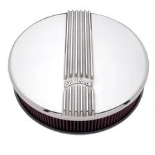 Classic Series Polished Round Air Cleaner for Single 4-bbl Carb - 3" Element image 2