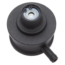 Round Push-in Breather Look PCV Billet Aluminum - Black image 2