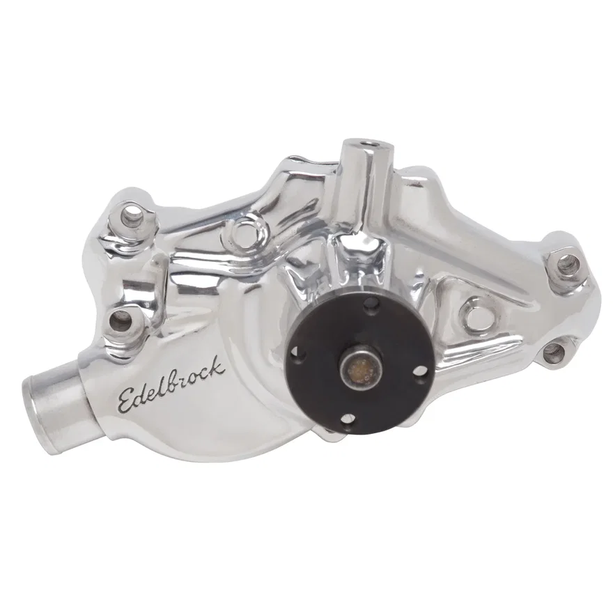 Water Pump for Small-Block 1984-91 350 Corvettes in Polished Finish (Short) for Chevrolet Corvette