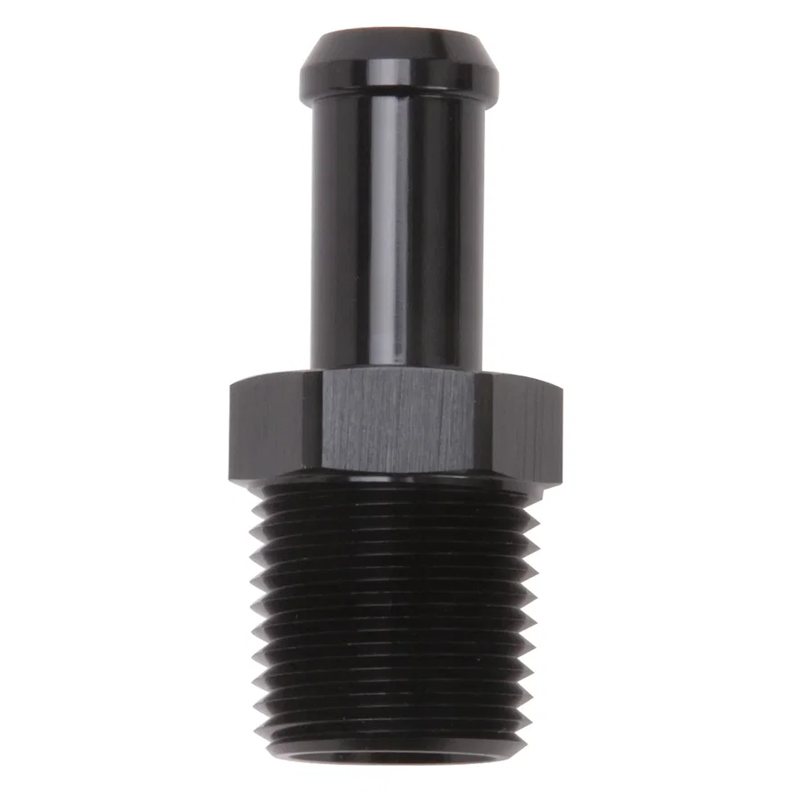 Heater Hose End Fitting - Straight with 1/2" NPT and 1/2" Barb