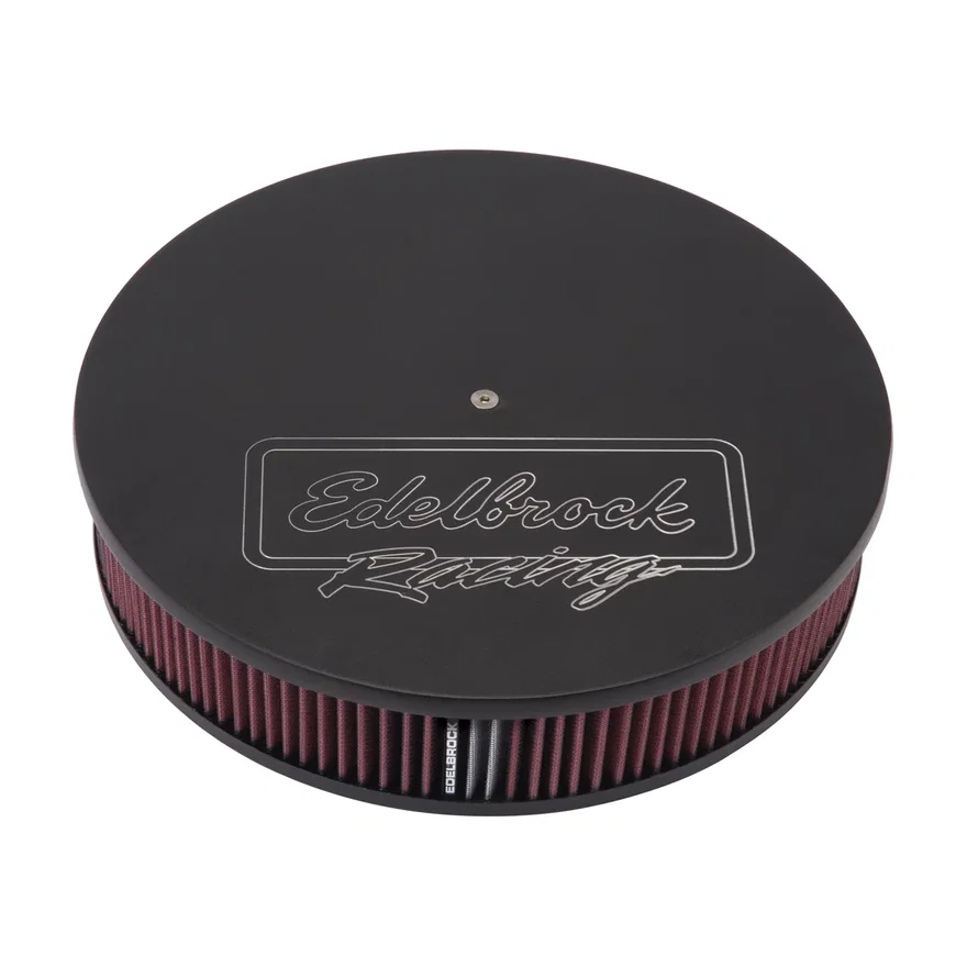 Victor Series Round Air Cleaner, 14" diameter with 3" element, Black Finish