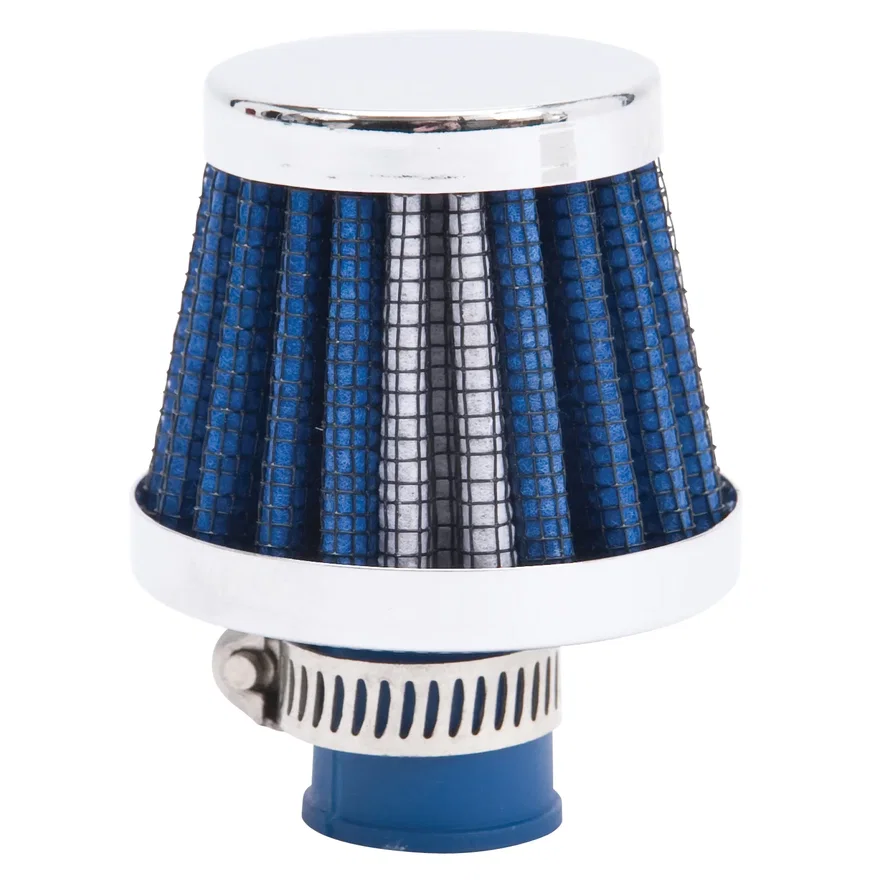 Conical Valve Cover Breather with 9mm Inlet in Blue Element