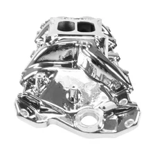 Performer RPM Small Block Chevy Intake Manifold, Chrome Plasma Finish image 5