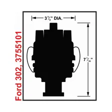 Unilite Distributor, 62-80, 221-302 Ford image 7