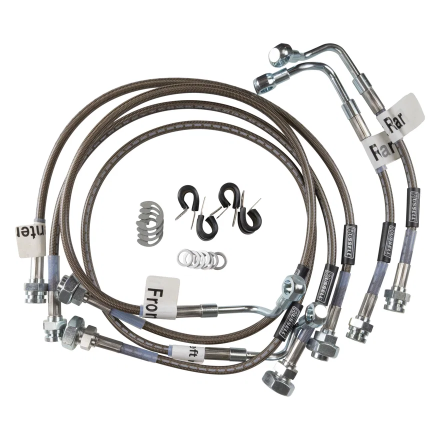 Front and Rear Brake Hose Kit for Hummer H2