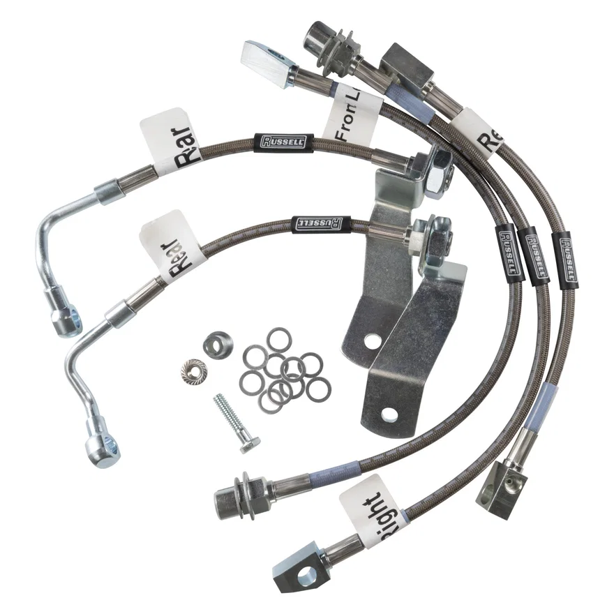 Front and Rear Brake Hose Kit for Ford Mustang