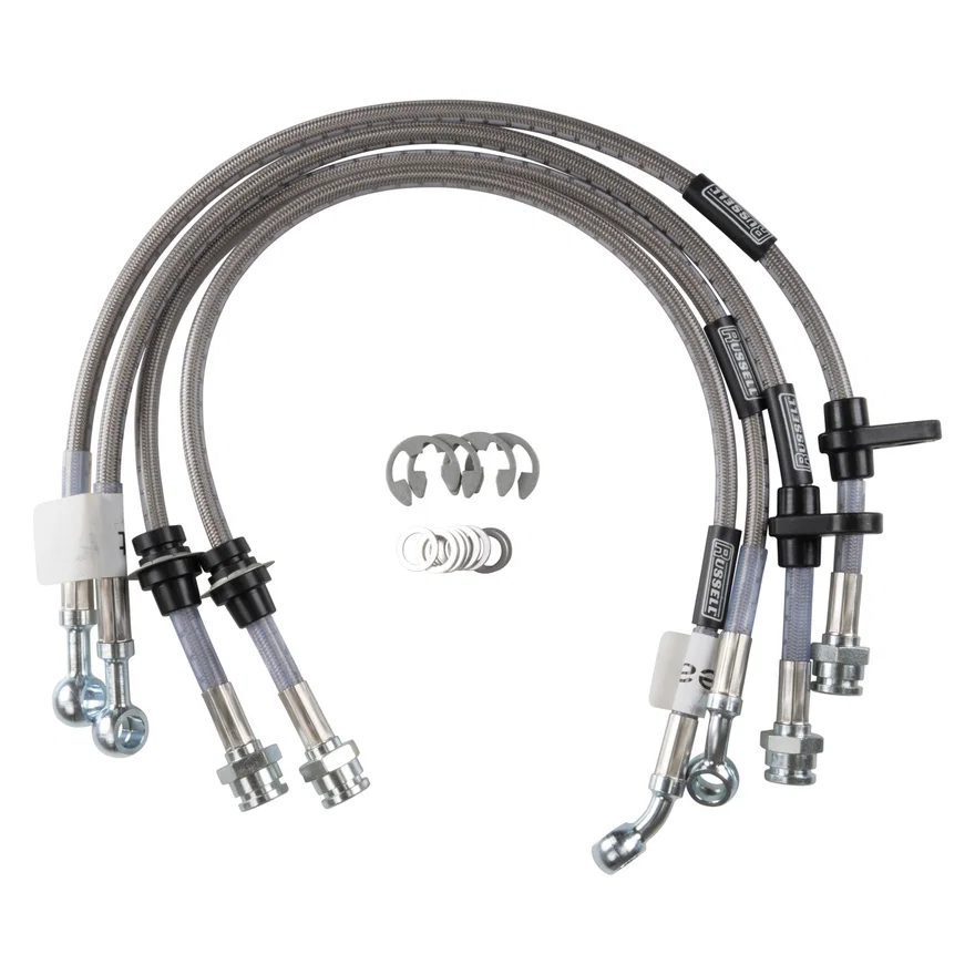 Front and Rear Brake Hose Kit for Subaru Impreza