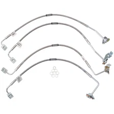 Front and Rear Brake Hose Kit for Jeep Wrangler image 1