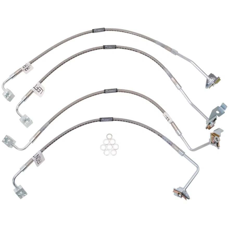 Front and Rear Brake Hose Kit for Jeep Wrangler