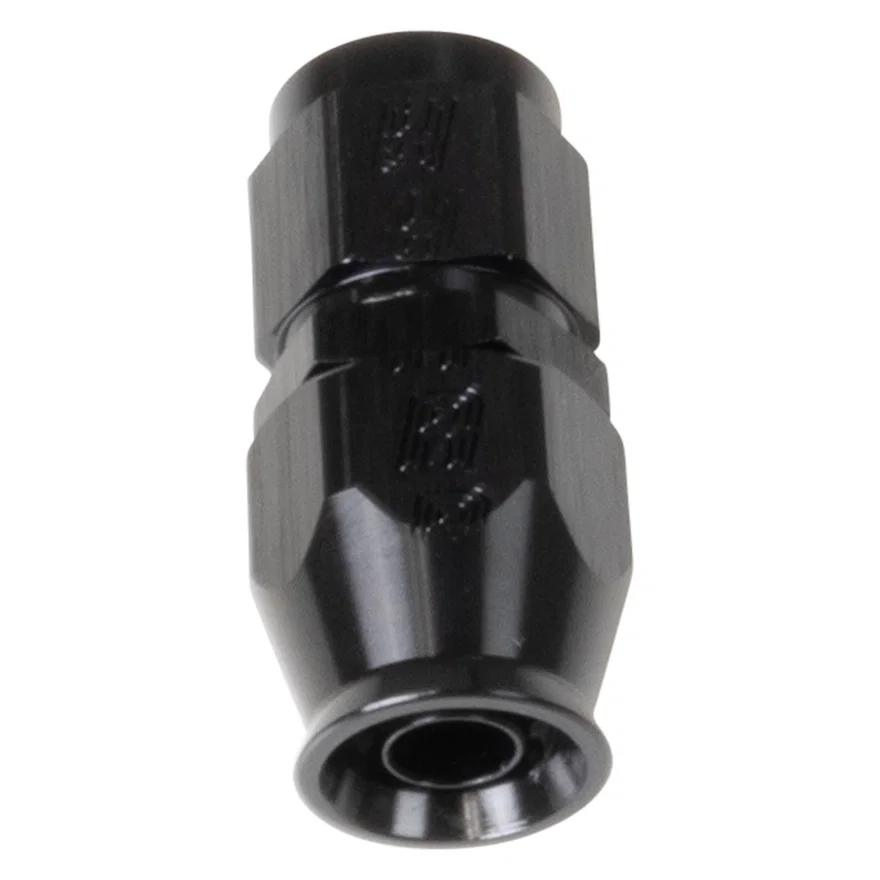 black Straight -6 Pro PTFE hose end