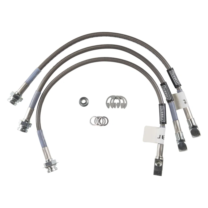 Front and Rear Brake Hose Kit for Jeep