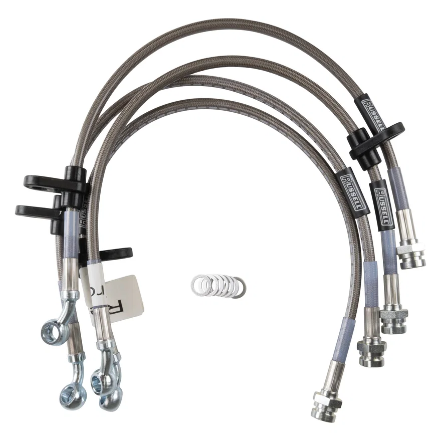 Front and Rear Brake Hose Kit for Acura TSX