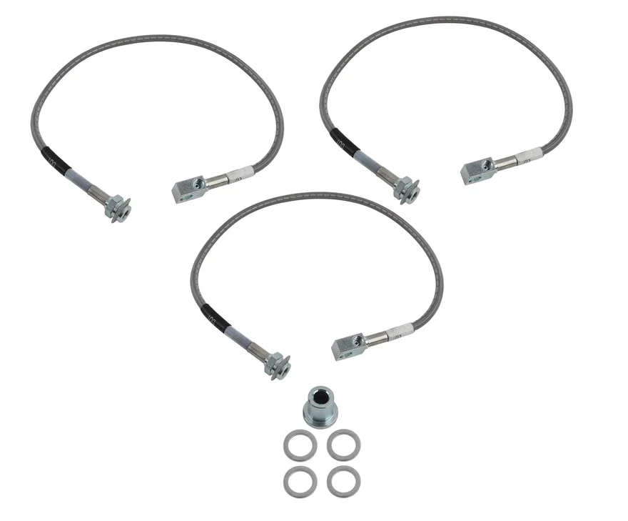 Front and Rear Brake Hose Kit for Jeep