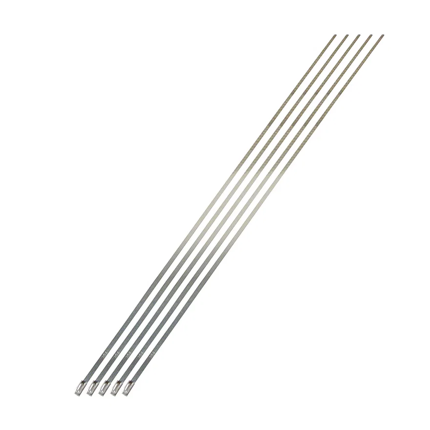 Stainless-Steel Locking Ties 14" 5-Pack 010202