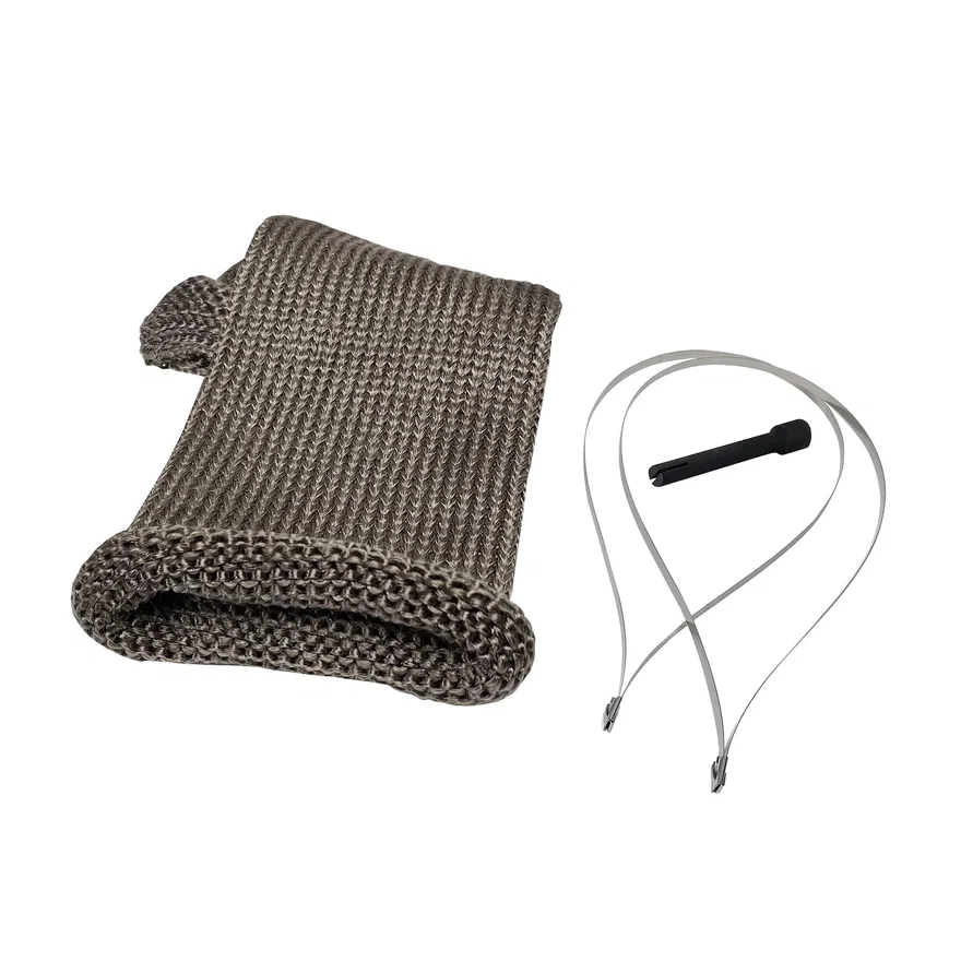 Titanium Knit Exhaust Sleeve 4" x 12"