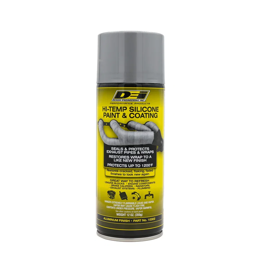 Hi-Temp Silicone Coating Spray Aluminum 010302